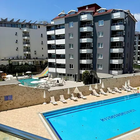 公寓 Sa Apartments! Beachfront With Sea View & Pool 阿拉尼亚