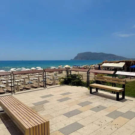 公寓 Sa Apartments! Beachfront With Sea View & Pool 阿拉尼亚